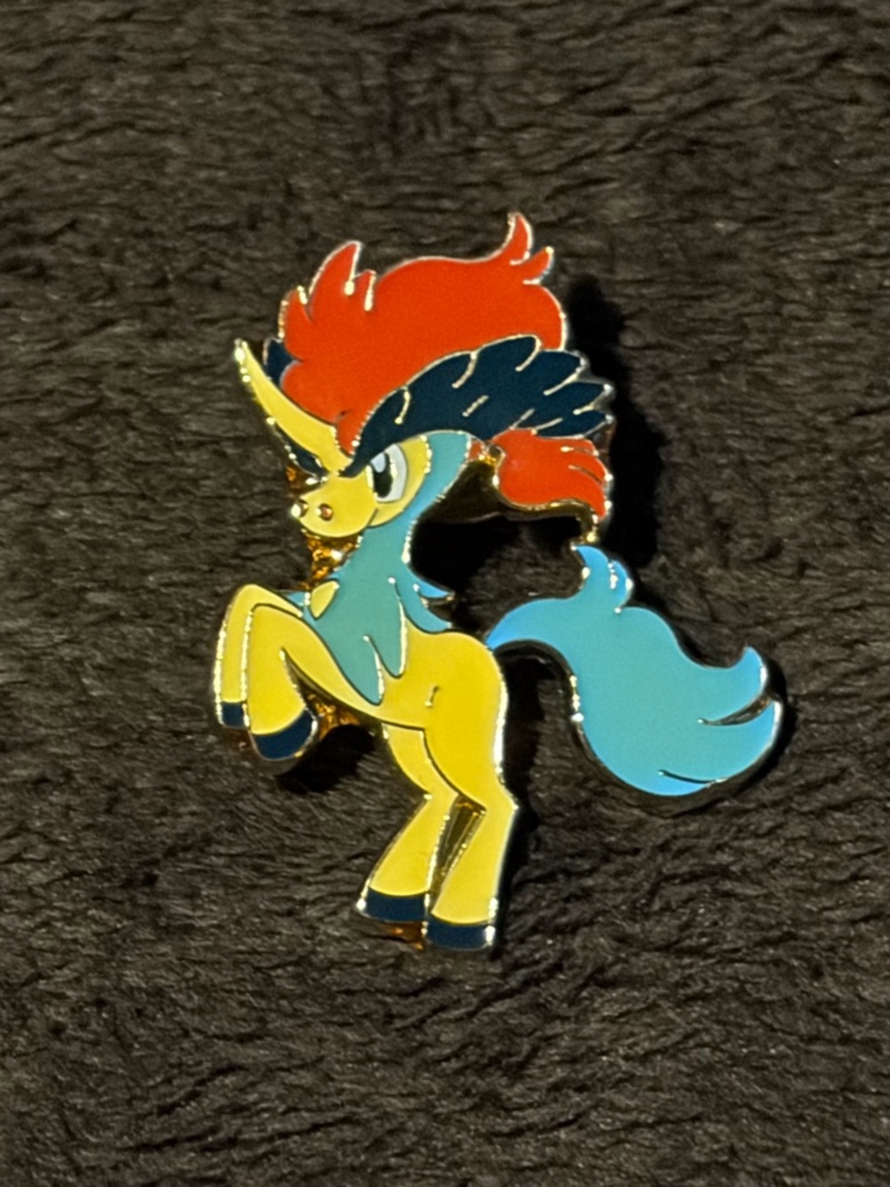 Pokémon Black & White Keldeo Metal Enamel Pin